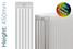 DQ-MD6-450-TH - DQ Modus 6 Column Horizontal Radiator H450mm x W1588mm DQ-MD6-450-TH - DQ Modus 6 Column Horizontal Radiator H450mm x W1588mm